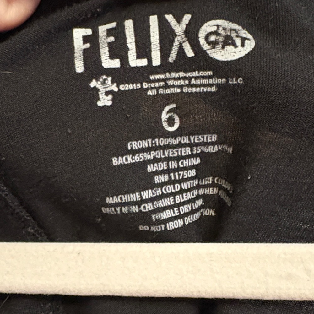 EUC Felix the Cat Striped Sheer Frt Tank Tunic - Picture 2 of 5